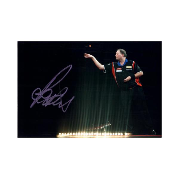 Raymond van Barneveld Signed 12x8 Image