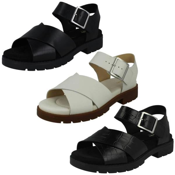 Clarks Ladies Clarks Strappy Summer Sandals Orinoco Cross