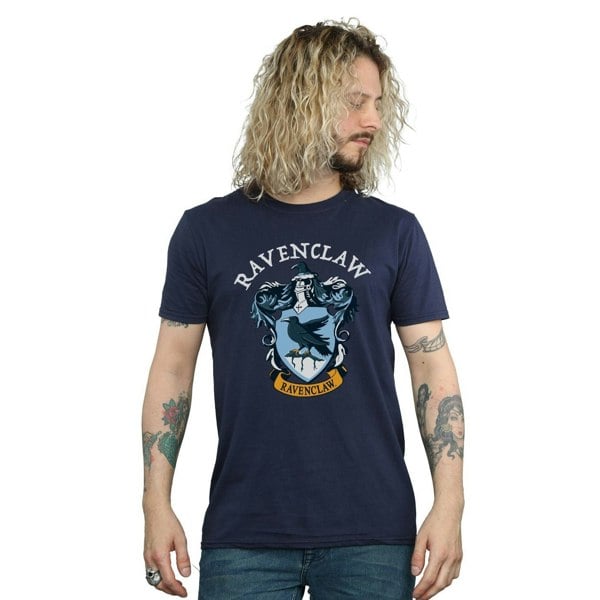 Harry Potter Mens Ravenclaw Cotton T-Shirt - Navy Blue