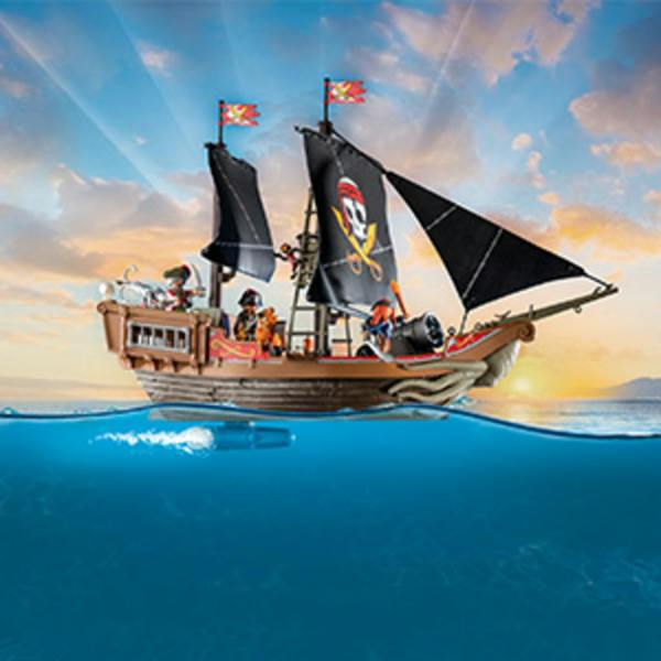 Playmobil 71530 Pirates Large Pirate Ship with Crew