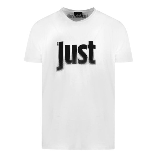 Just Cavalli Fading Logo T-Shirt - White