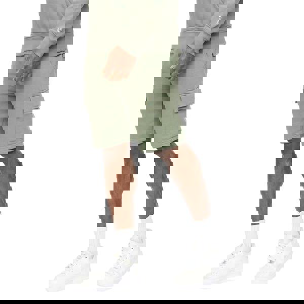 Crosshatch Mens Bardon Cargo Shorts - Olive - 