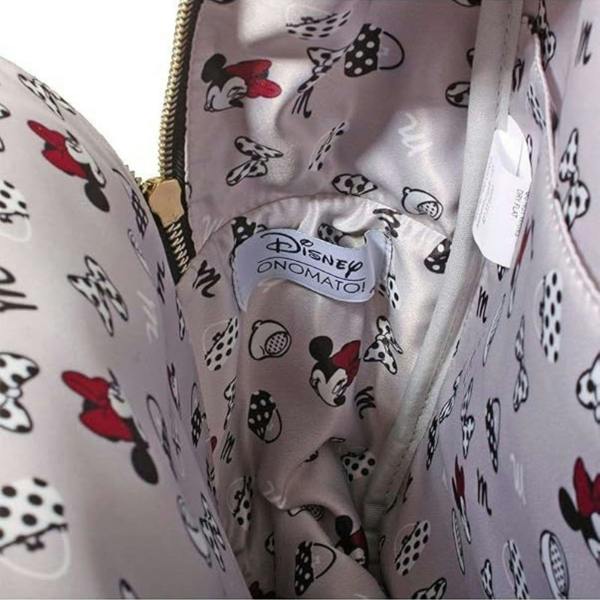 Onomato! Disney Mickey Mouse Backpack with Adjustable Padded Straps Red
