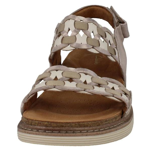 Clarks Ladies Clarks Woven Sandals Arwell Glide