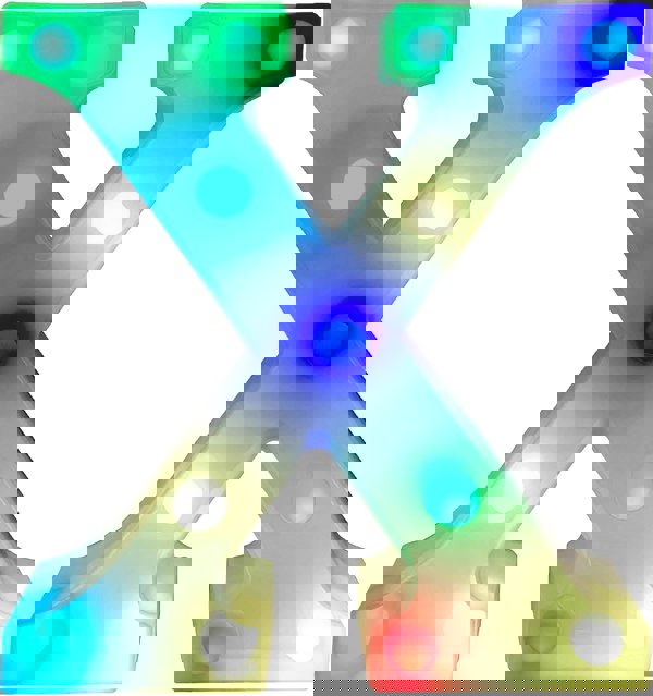 St Helens Battery Operated RGB Letter   With Remote Control Letter X