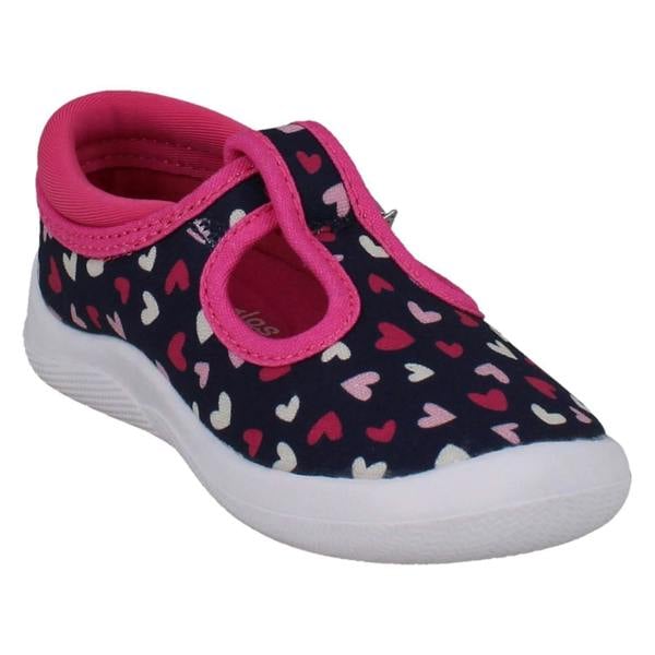 Start-rite Kids Startrite First Walking Canvas T-Bar Shoes Wriggles T-Bar