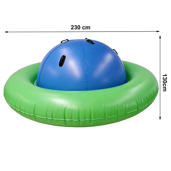 Gr8 Garden 88" Kids Inflatable Dome Rocker Bouncer Outdoor Garden Climbing & Seesaw Pool Play Toy