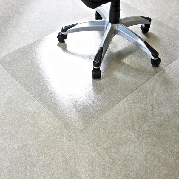 Marvelux Enhanced Polymer Chair Mat for Standard Pile Carpets (up to 12mm) - Clear Rectangular Office Carpet Protector - Multiple Sizes