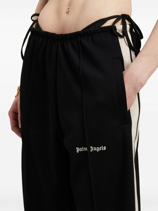 Palm Angels Classic Logo Loose Track Pant Black - Supplied FashionPALM ANGELS