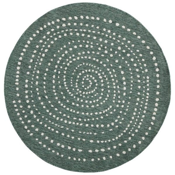 The Rugs Indoor Outdoor Bali Reversible Round Rug | Durable