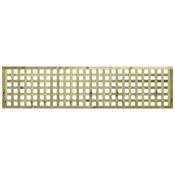 Premier Garden Supplies Urban Square Fence Panel Topper 6ft x 1-3ft Garden Trellis, Chunky Decorative Garden Lattice, Treated - Wood - 3, 4 or 5 - 4 Pack Height: 1.5ft x Width: 6ft (182.8cm) x 4 Pack