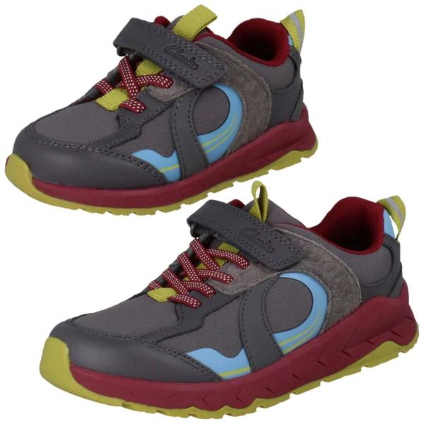 Clarks Kids Clarks Playprints Elasticated Sporty Trainers Selva Hero