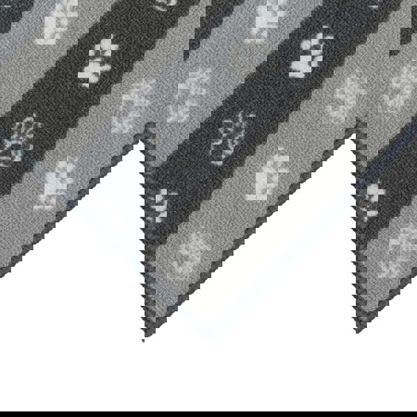 JVL Machine Washable Pet Mat 40×70 cm – Absorbent Indoor Dog & Cat Mat for Feeding Stations, Food Bowls & Entryways – Classic “Paw Prints” Design