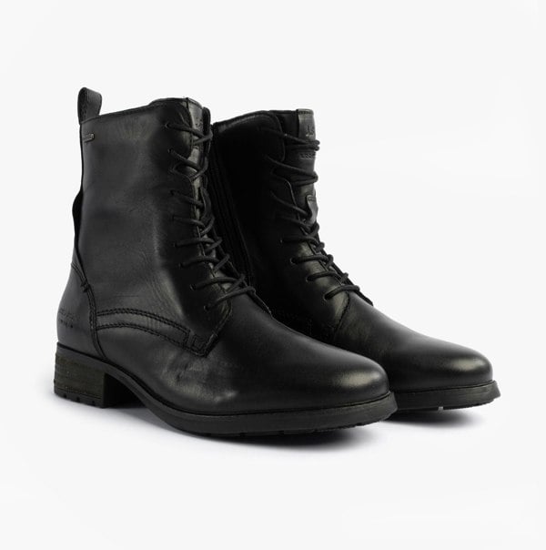 Josef Seibel KATE 50 Womens Waterproof Lace Up Boots Black