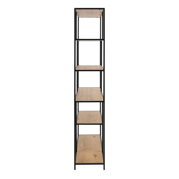 Furniture To Go Seaford  Bookcase 5 Shelves in Black and Oak