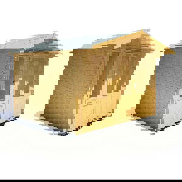 Shire Berryfield 11x10 Log Cabin 19mm interlock  Cladding - Best Shed