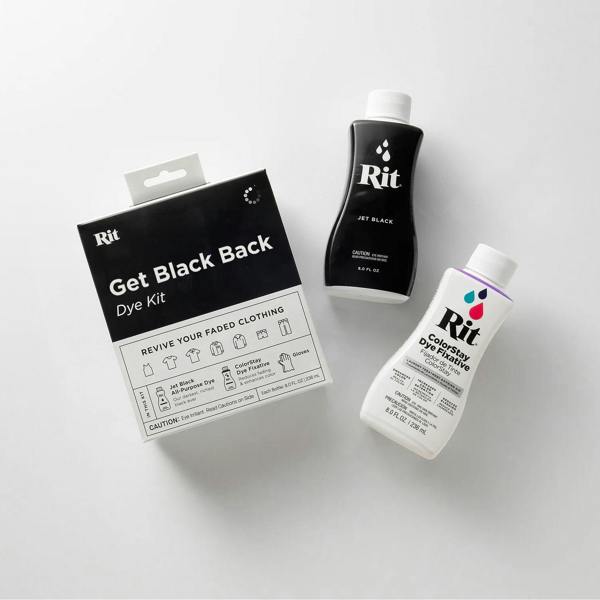 Rit Get Black Back Dye Kit - Restore Faded Black 2x 8oz