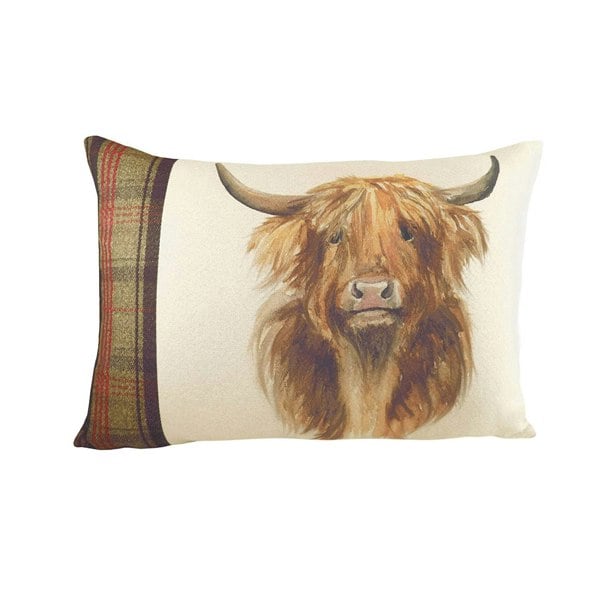 Evans Lichfield Hunter Highland Cow Cushion Cover - Multicoloured