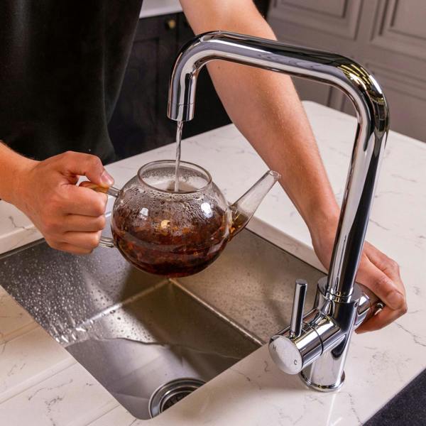 Flode Kyld 4 in 1 Instant Boiling & Cold Water Tap with Filtered Chilled Water | Polished Chrome Finish