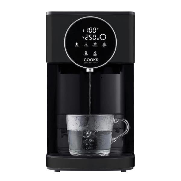 Cooks Professional 4L Digital Hot Water Dispenser | Black / Silver