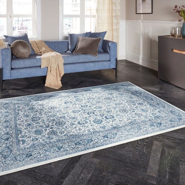 Keshan Maschad Oriental-Optic Blue Rug