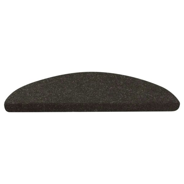 Berkfield Stair Mats Self-adhesive 10 pcs Black 56x17x3 cm