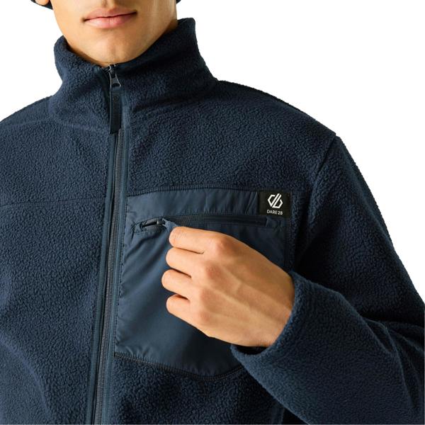 Dare 2B Mens Camber Shield Borg Fleece Jacket - Navy - 