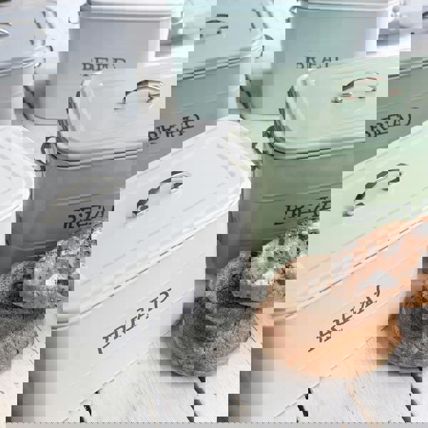 Living Nostalgia Vintage Blue Bread Bin