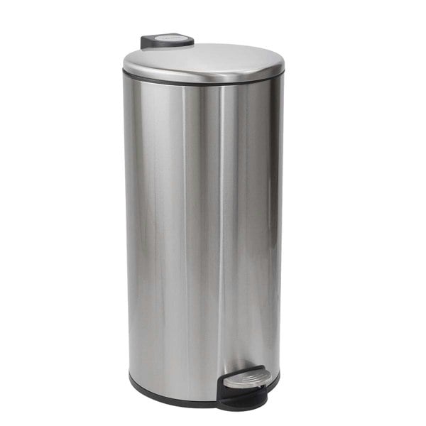 CALITEK 30 Litre Kitchen Bin Stainless Steel Odour Silver