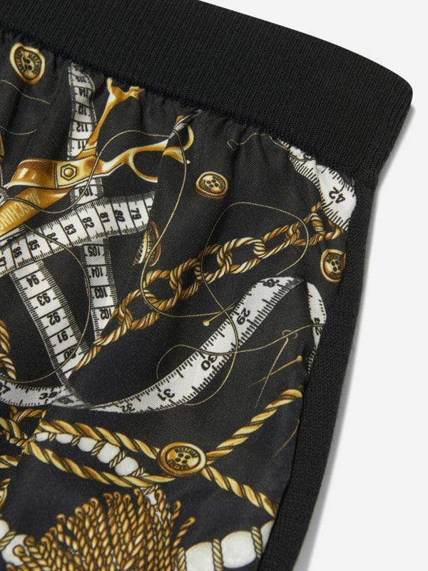 Moschino Kids Moschino Girls Wool Knitted Skirt in Black