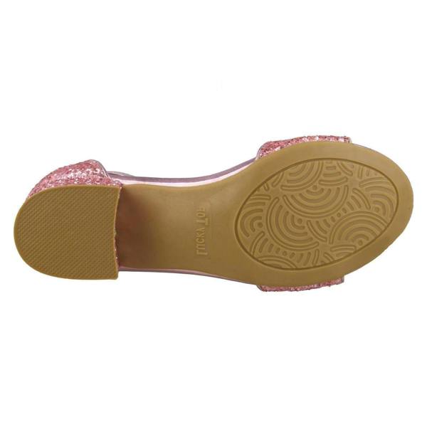 Spot On Girls Spot On Mid Heel Glitter Sandals H1107