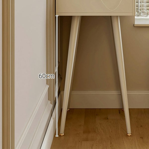 Aisha Slimline Dressing Table For Narrow Space, Cream-Rit Concept-Rit Concept