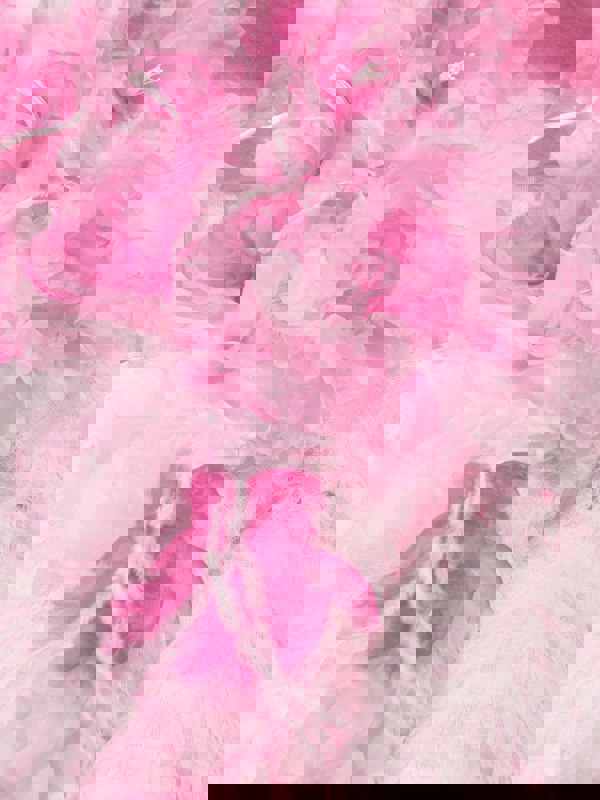 Marchesa Girls Flower Embellished Degradé Tulle Gown in Pink