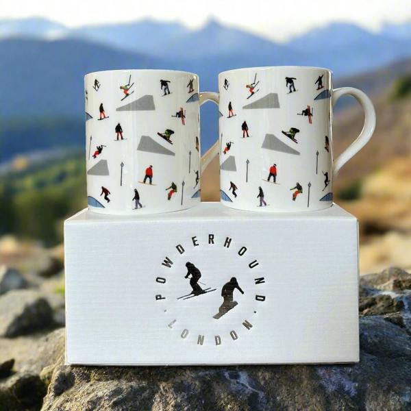 Powderhound Freestyle Mug Pair with box