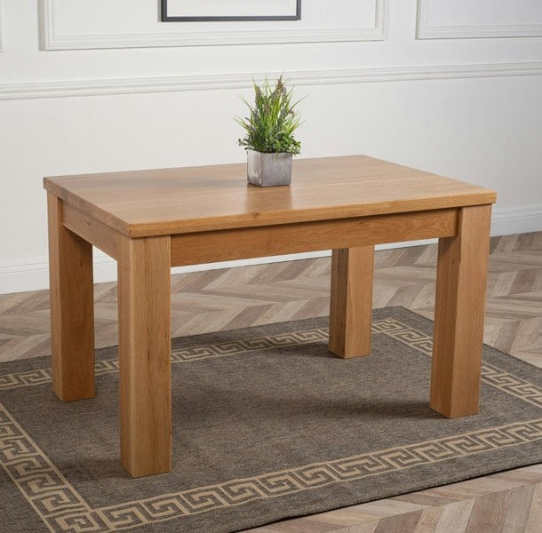 That's Furniture Dakota Chunky Oak Dining Table - 127cm