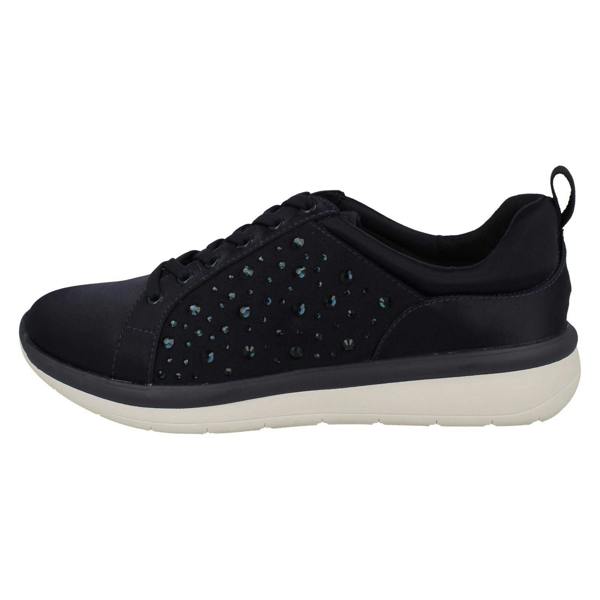 Clarks Ladies CLOUDSTEPPERS By Clarks Jewel Embellished Detailed Trainers Ezera Ave