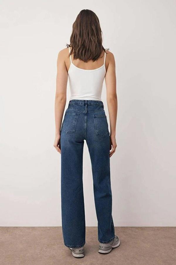 WOVCOR High Waist Wide Leg Jeans