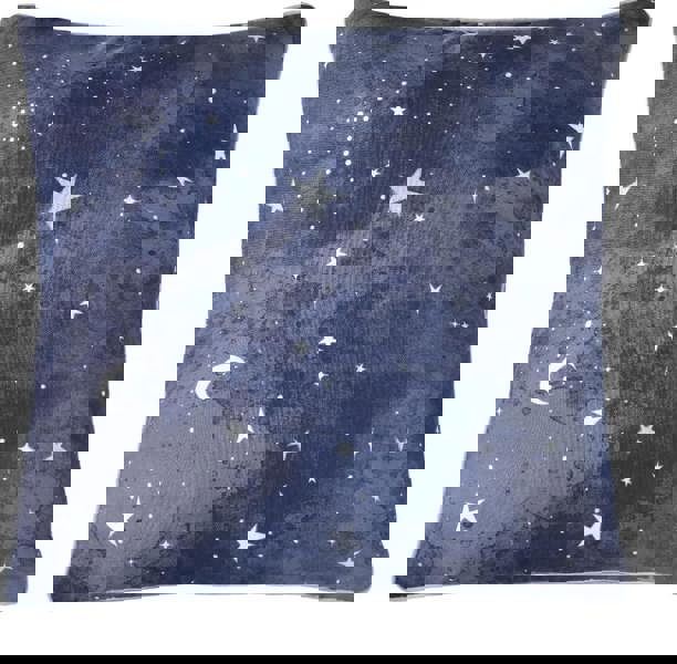 Smart Living Celestial Metallic Cushion - Navy