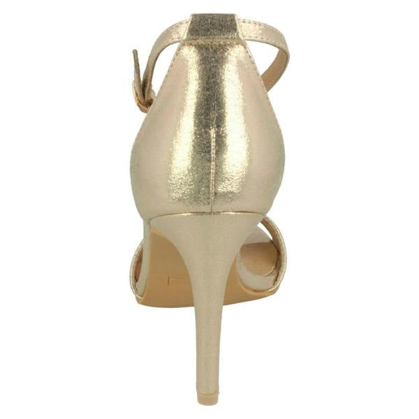 Anne Michelle Ladies Anne Michelle High Heel Metallic Sandals