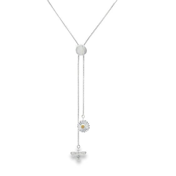 Reeves & Reeves Daisy & Bee Slider Necklace