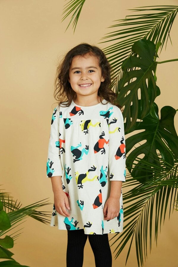 Lucy & Sam Tropical Frog Dress