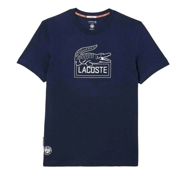 Lacoste Unisex Adult Roland Garros Edition Ultra Dry Tennis T-Shirt - Blue