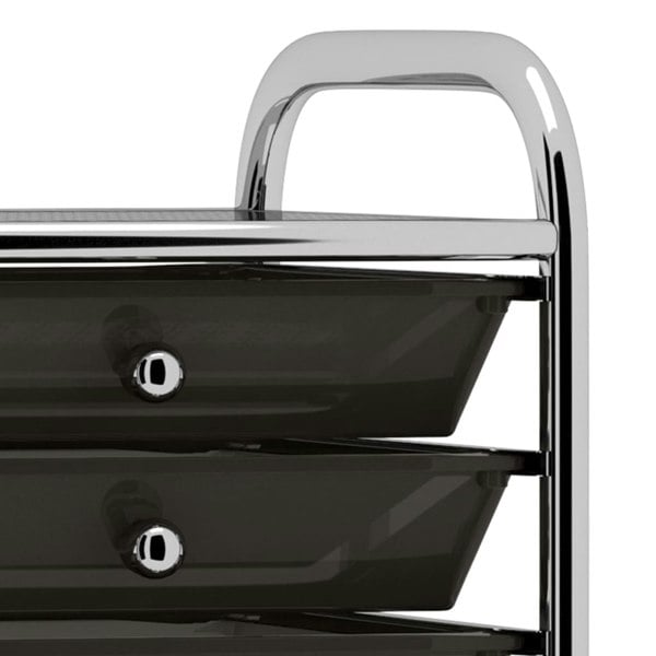 Berkfield 10-Drawer Mobile Storage Trolley Black Plastic