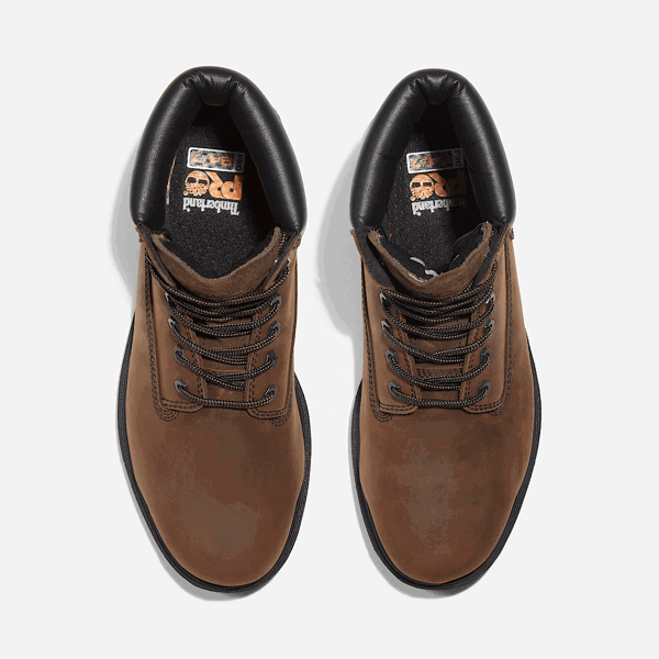 Timberland Pro 6" Iconic Waterproof Safety Work Boots - Brown