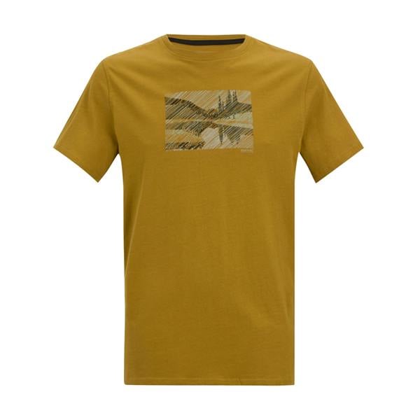 Regatta Mens Breezed Landscape T-Shirt - Wood Brown - 