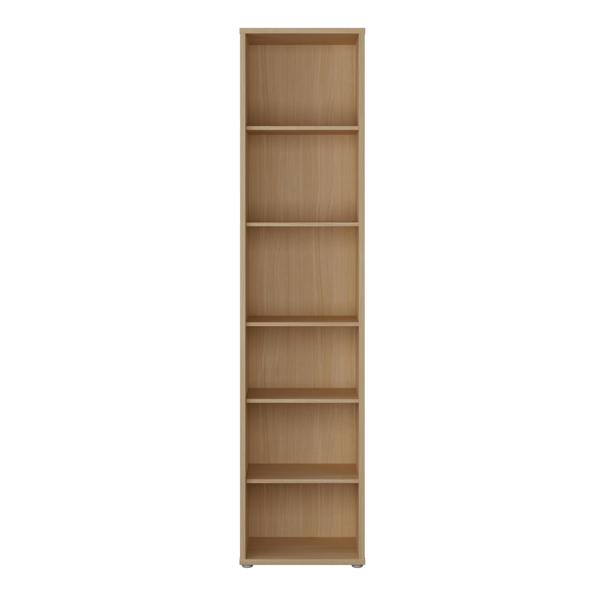 Furniture To Go Alice Springs Tall Narrow Bookcase with 5 Shelves in Elegancia Oak