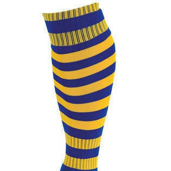 Precision Unisex Adult Pro Hooped Football Socks - Royal Blue/Gold