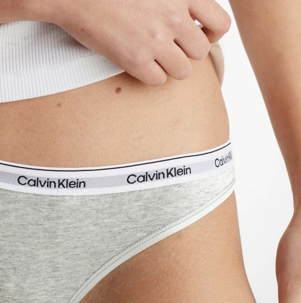 Calvin Klein MODERN LOGO 3 Pack Thongs Womens Multicoloured