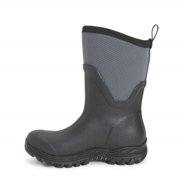 Muck Boots Unisex Arctic Sport Mid Pull On Wellies - Black/Grey