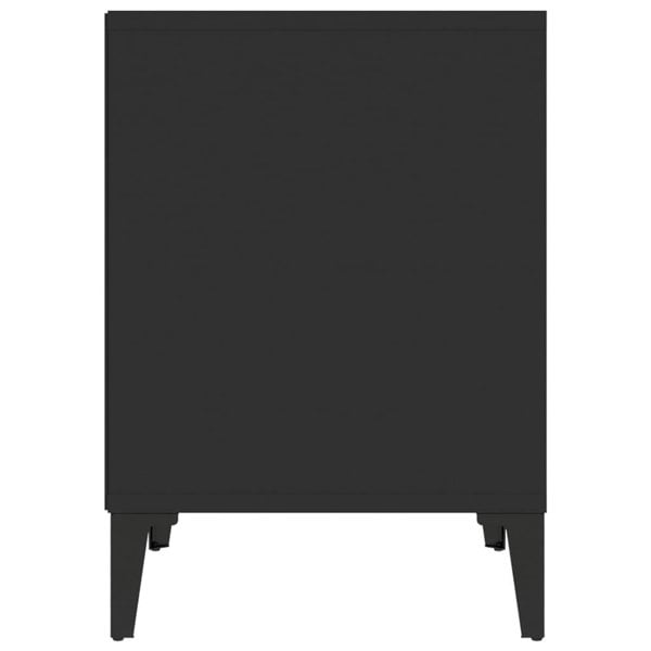 Berkfield Bedside Cabinet Black 40x35x50 cm
